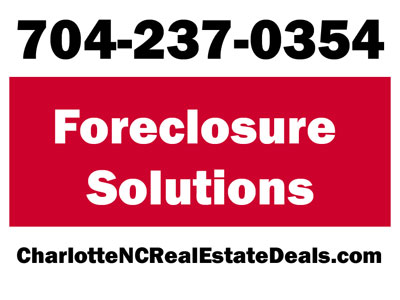 Foreclosure Solutions in Charlotte, NC