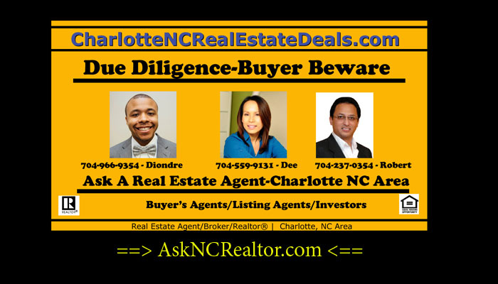 20-Charlotte NC-Home *Buyer Beware* and *Due Diligence* Information and Help